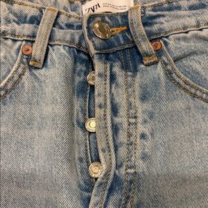 Zara High Rise Women Jeans - Light Blue